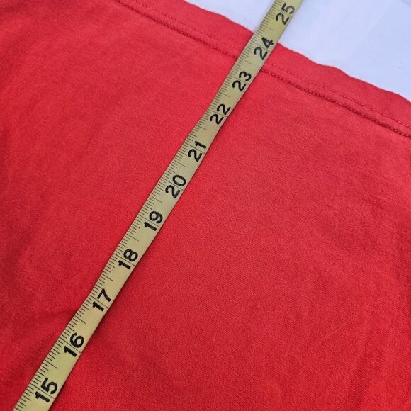 Armani Exchange A/X Women’s Size Small Red V-Neck Long Sleeve Cotton T-shirt - Picture 9 of 15